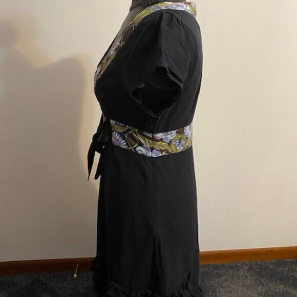 Free People multi-colored cap sleeves dress, size 10 - Picture 2 of 6